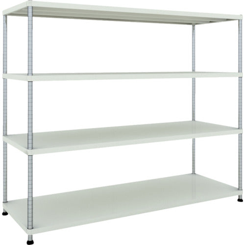 TRUSCO フェニックスラック 1800X600 4段 W色 抗菌粉体塗装 PER-5664-W 484-5277