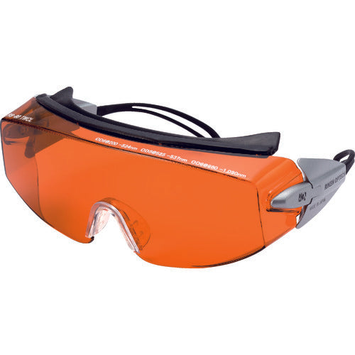 リケン レーザー用一眼型保護メガネ(多波長兼用)メガネ併用可 RS-80 TWCL 448-9217