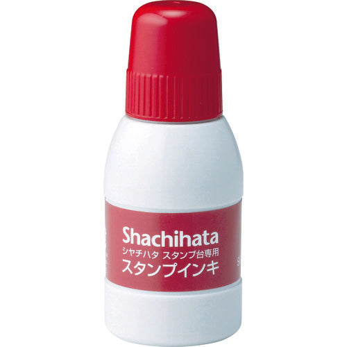 シヤチハタ スタンプ台専用スタンプインキ 小瓶 赤 SGN-40-R 770-9943