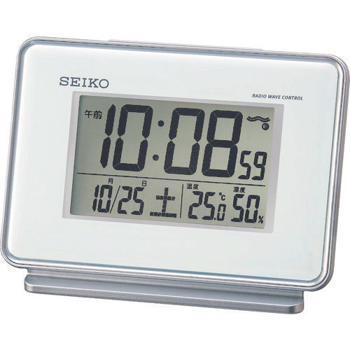 SEIKO 温湿度付き電波時計 SQ767W 820-2566