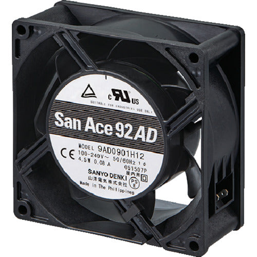 SanACE ACDCファンセットモデル(92×38mm センサ付) ST1-9AD0901M1H 835-4187