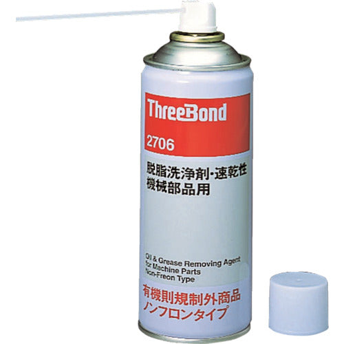 スリーボンド 脱脂洗浄剤 速乾性 機械部品用 TB2706 420ml 透明  126-2955