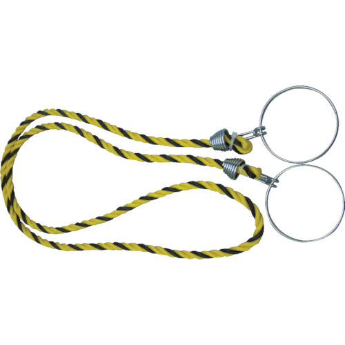 TRUSCO コーン用ロープ 標識 黄×黒 12mmX2m TCC-30 360-0173