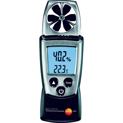 テストー ポケットラインベーン式風速計 TESTO410-2温湿度計付 333-7456