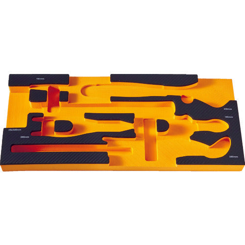 TRUSCO EVAフォーム 黒×オレンジ 3段式工具箱用 TIT44SBKF3 776-1732