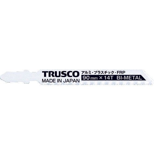 TRUSCO バイメタルジグソー替刃 14山 鉄工・プラスチック・FRP用 5枚 TJB-9014 819-5246