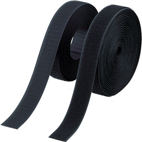 TRUSCO マジックテープ 縫製タイプ 100mmX5m 黒(1巻=1セット) TMSH-1005-BK 389-7265