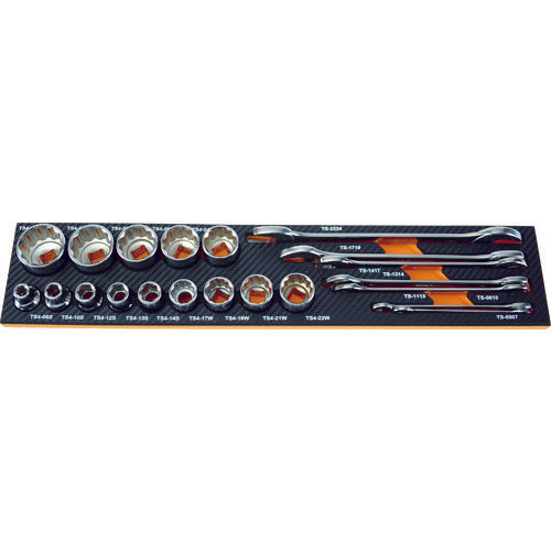 TRUSCO EVAフォーム 黒×オレンジ 3段式工具箱用 TPT55SF1 856-6746