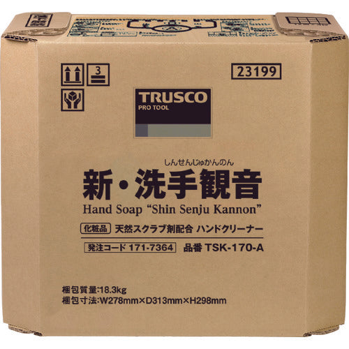 TRUSCO ハンドソープ 新・洗手観音 17.0kg バックインボックス TSK-170-A 171-7364
