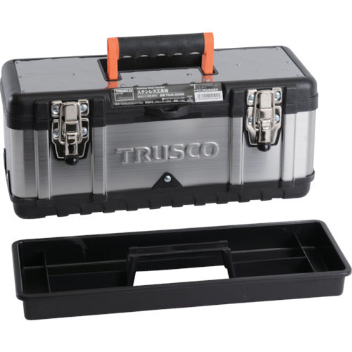 TRUSCO ステンレス工具箱 Sサイズ TSUS-3026S 389-4851