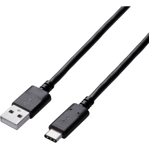 エレコム USB2.0ケーブル A-Cタイプ 認証品 3A出力 3.0m U2C-AC30NBK 792-3040
