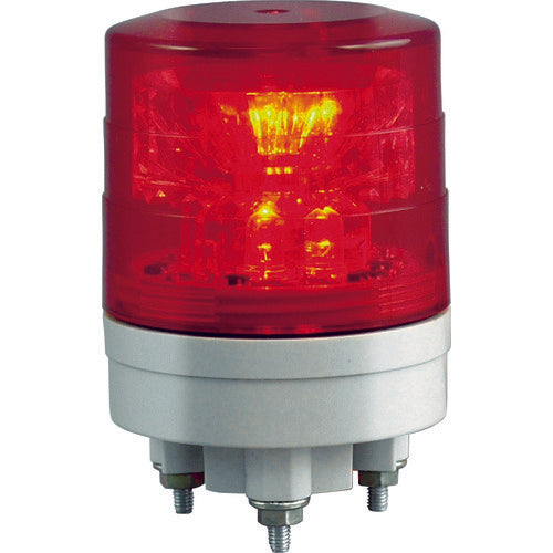 NIKKEI ニコスリム VL04S型 LED回転灯 45パイ 赤 VL04S-024NR 818-3280