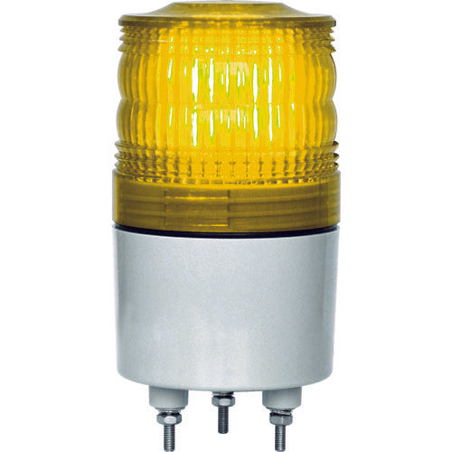 NIKKEI ニコトーチ70 VL07R型 LED回転灯 70パイ 黄 VL07R-200NPY 818-3284