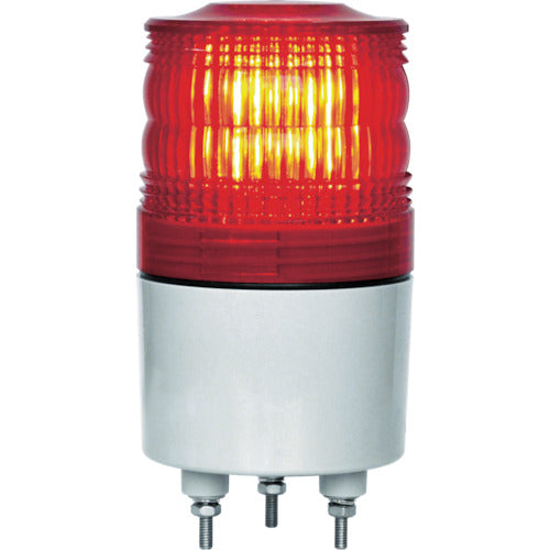 NIKKEI ニコトーチ70 VL07R型 LED回転灯 70パイ 赤 VL07R-D24NR 818-3285