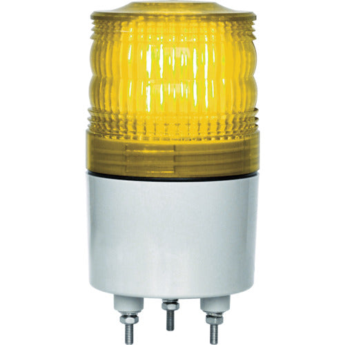 NIKKEI ニコトーチ70 VL07R型 LED回転灯 70パイ 黄 VL07R-D24NY 818-3286