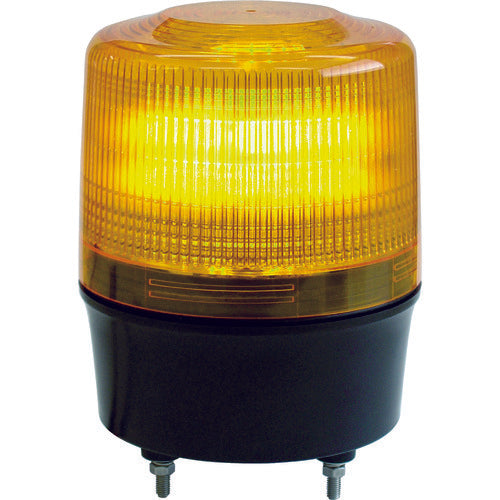 NIKKEI ニコトーチ120 VL12R型 LED回転灯 120パイ 黄 VL12R-100NY 818-3302