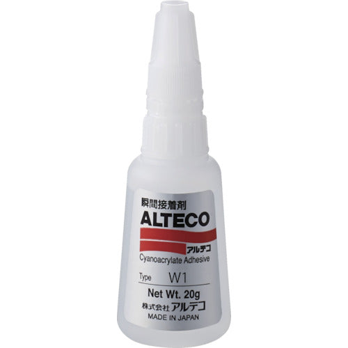 アルテコ 工業用 瞬間接着剤 W1 20g (木材・多孔質材用) W1-20G 855-2845