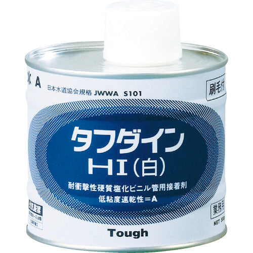 クボタケミックス 塩ビ用接着剤 タフダインHI白 500G WHITE500G 446-6519