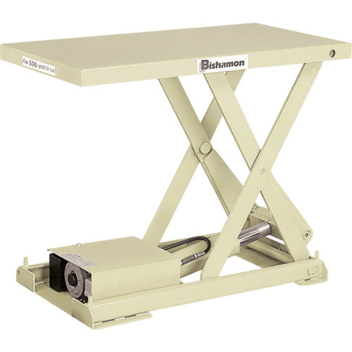 ビシャモン テーブルリフト ちびちゃんシリーズ 均等荷重500kg ストローク650mm X-50A-B 460-5934