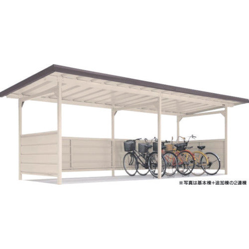 ヨドコウ ヨド自転車置場 YOKC-245 ブラウニー 2連棟 YOKC-245BN-1-2X1 836-2134