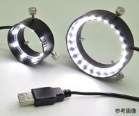 USB式リング型LED照明 24/白色 LRF-58/38W(USB)-24 4-1793-01