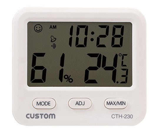 デジタル温湿度計 校正証明書付 CTH-230 1-4061-21-20