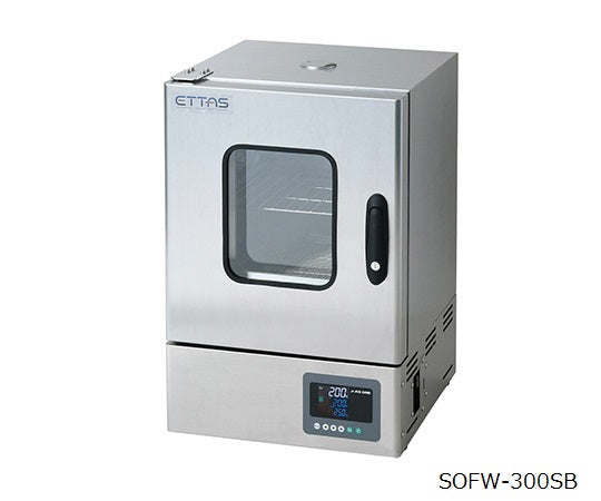 定温乾燥器（強制対流方式） ステンレスタイプ・窓付き 左扉 出荷前点検検査書付 SOFW-300SB 1-8998-21-22