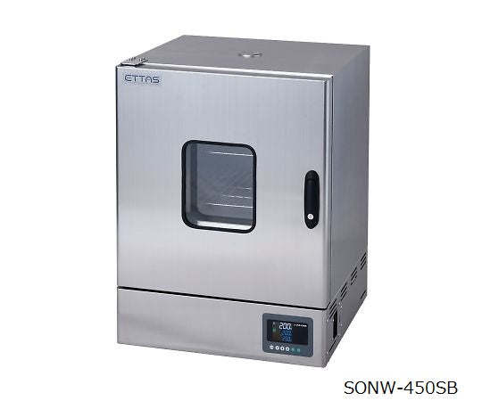 定温乾燥器（自然対流方式） ステンレスタイプ・窓付き 左扉 出荷前点検検査書付 SONW-450SB 1-9001-52-22