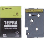 キングジム テプラTRテープカートリッジ テープ色:黄 文字色:黒 129-7545