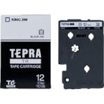 キングジム テプラTRテープカートリッジ テープ色:白 文字色:黒 129-7570