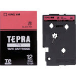 キングジム テプラTRテープカートリッジ テープ色:赤 文字色:黒 131-1496