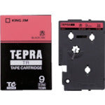 キングジム テプラTRテープカートリッジ テープ色:赤 文字色:黒 131-1581