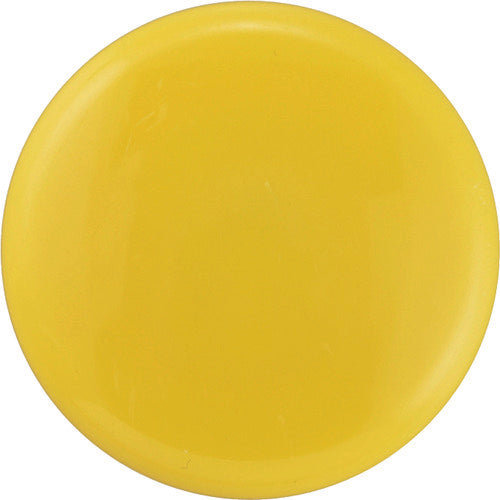 緑十字 カラーマグネット(ボタン型タイプ) 黄 マグネ40(4/黄) 40mmΦ 10個組 167-1834