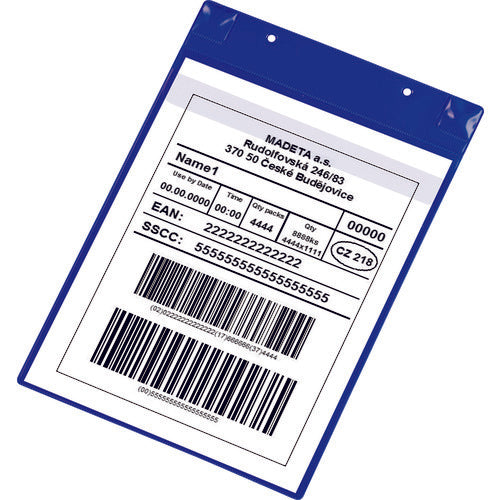 tarifold PVCポケット(マグネットタイプ)A4縦型 ブルー 170101 195-1756
