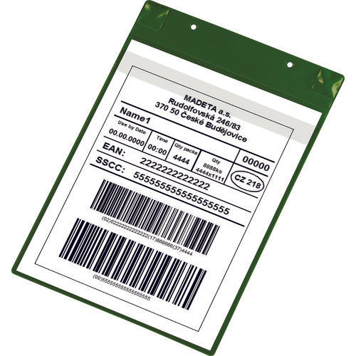 tarifold PVCポケット(マグネットタイプ)A4縦型 グリーン 170105 195-1759