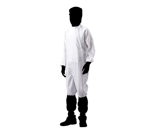 アズピュアクリーンスーツ(フード別・サイドファスナー型) ポケット無し 白 4L 21212SW 2-4948-05