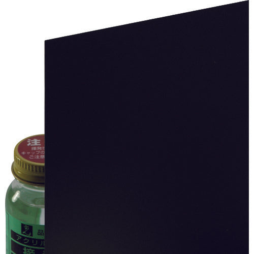 光 エンビ板 黒 0.5×910×300mm 217-8208