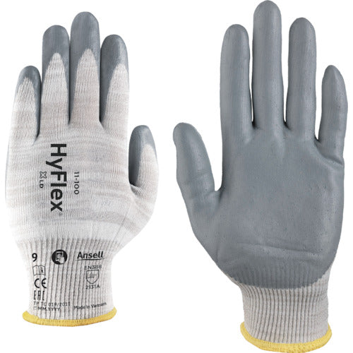 アンセル 静電気対策手袋 “ハイフレックス 11-100" Mサイズ 11-100-8 257-9549