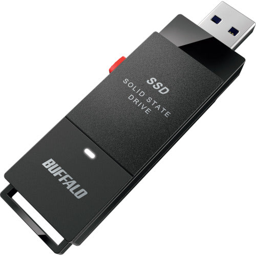 バッファロー PC対応 USB3.2(Gen2) TV録画 スティック型SSD 500GB ブラック Type-C付属 384-7749