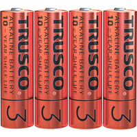 TRUSCO アルカリ乾電池10年 単3 お得パック (1Pk(箱)=40本入) 394-2335