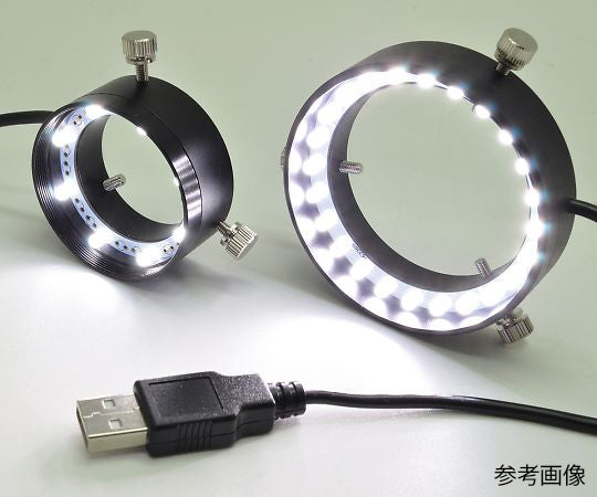 USB式リング型LED照明 8/赤  LRF-40/28R(USB)-8 4-1789-02