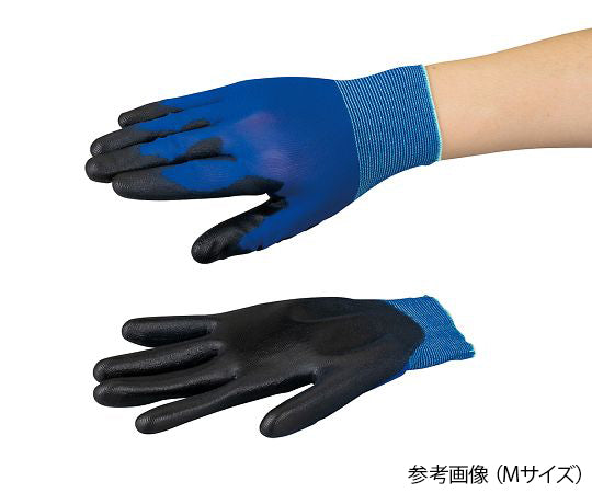 アズツール青色PUコート手袋(18G) S 10双入   4-1801-51