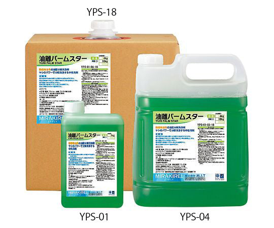 中性洗浄剤(油離パームスター) 1kg YPS-01 4-2639-01