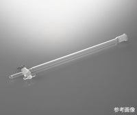 クロマトグラフ管（摺合有り） PTFEコックタイプ φ10mm  CHT-10-1525 4-2664-01