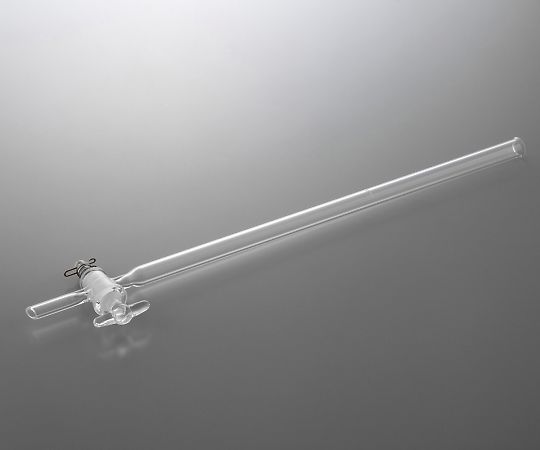 クロマトグラフ管（摺合無し） ガラスコックタイプ φ10mm  CHG-10 4-2665-01