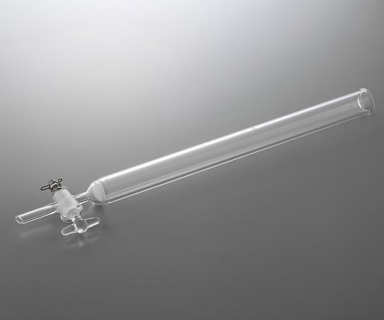 クロマトグラフ管（摺合無し） ガラスコックタイプ φ20mm  CHG-20F 4-2665-04