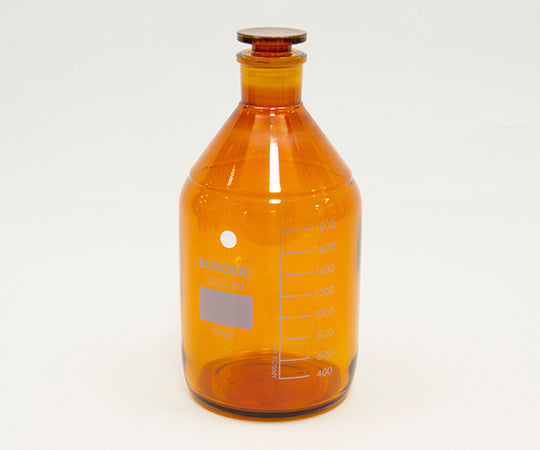 栓付褐色試薬瓶（目盛付き） 2000mL  1509030 4-2783-06