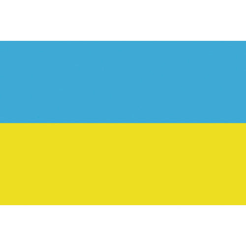 東京製旗 卓上旗(16×24cm)ウクライナ 406142 207-3681