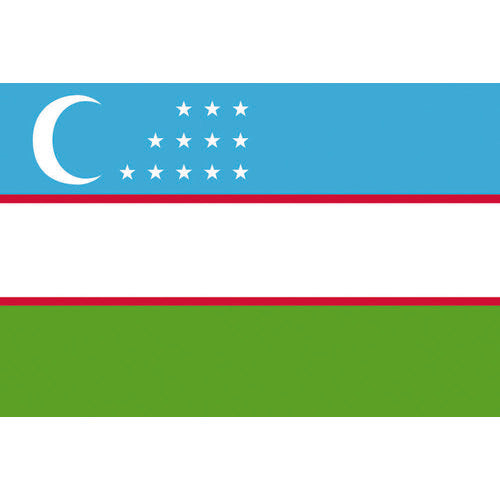 東京製旗 卓上旗(16×24cm)ウズベキスタン 406144 207-3666