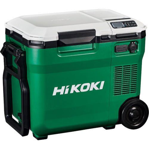 HiKOKI 18V-14.4V コードレス冷温庫コンパクトタイプ アグレッシブグリーン マルチボルトセット品 422-8883